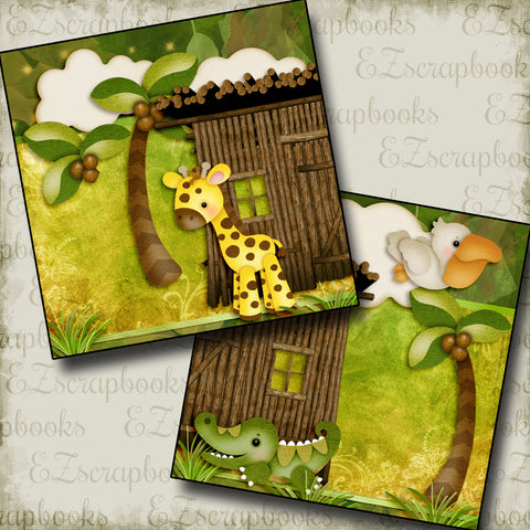 Jungle Babies NPM - 2926 - EZscrapbooks Scrapbook Layouts Animals, Disney