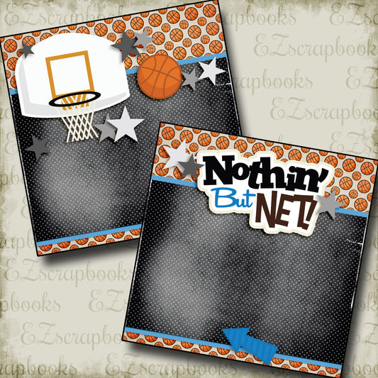 Nothin But Net Blue NPM - 3285 - EZscrapbooks Scrapbook Layouts basketball, Sports
