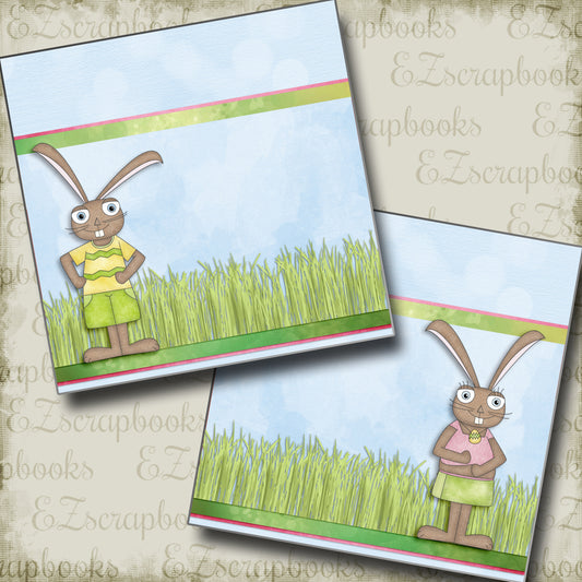 Silly Rabbits NPM - 2930 - EZscrapbooks Scrapbook Layouts Spring - Easter