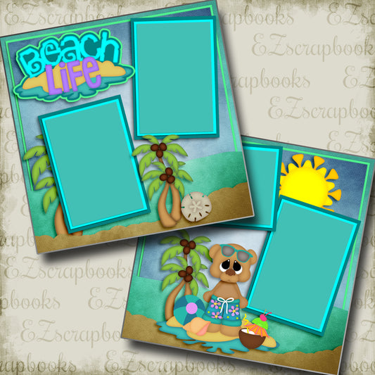 Beach Life Boy - 2988 - EZscrapbooks Scrapbook Layouts Beach - Tropical