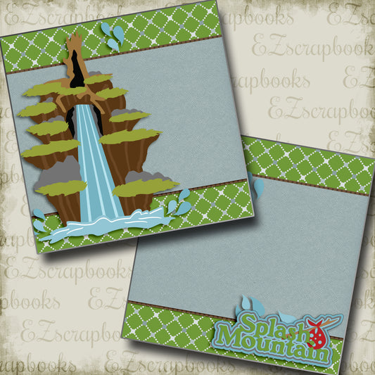 Splash Mountain NPM - 3351 - EZscrapbooks Scrapbook Layouts Disney