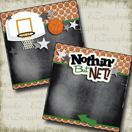 Nothin But Net Green NPM - 3275 - EZscrapbooks Scrapbook Layouts basketball, Sports