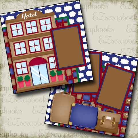 Hotel - 2493 - EZscrapbooks Scrapbook Layouts travel, Vacation