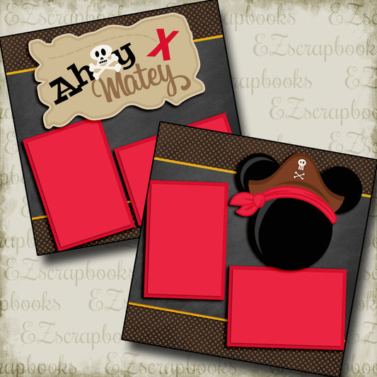Ahoy Matey Mouse Red - 3352 - EZscrapbooks Scrapbook Layouts Disney