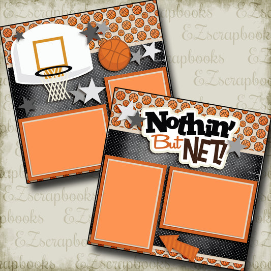 Nothin But Net Orange - 3282 - EZscrapbooks Scrapbook Layouts basketball, Sports