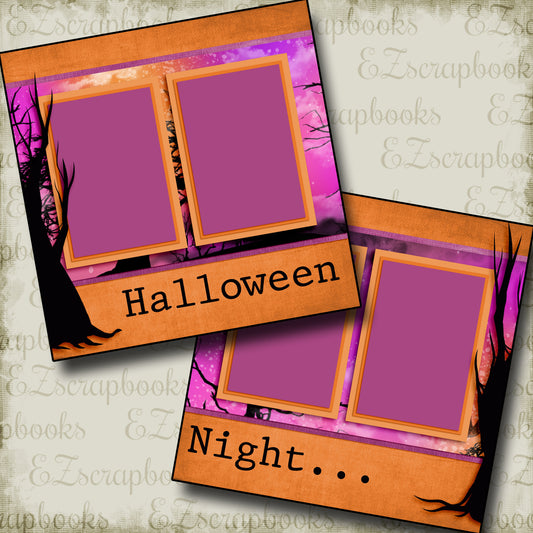 Halloween Night - 3348 - EZscrapbooks Scrapbook Layouts Halloween