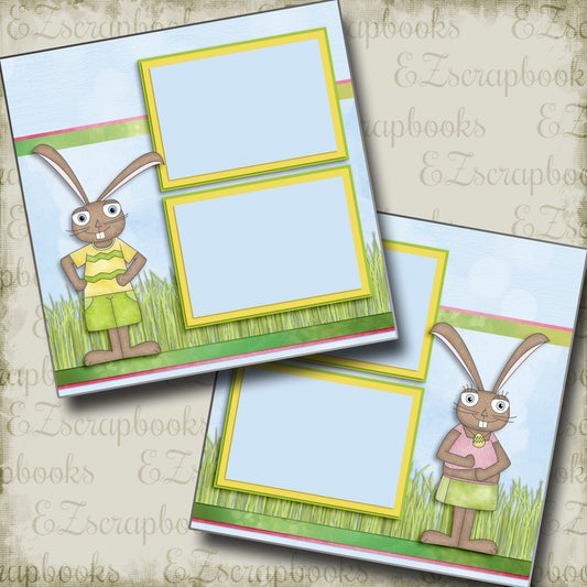 Silly Rabbits - 2929 - EZscrapbooks Scrapbook Layouts Spring - Easter