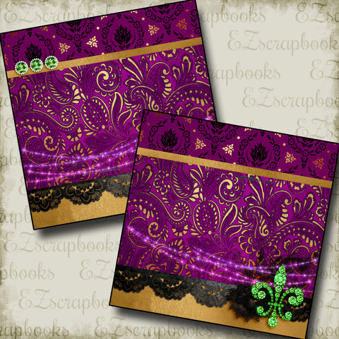 Mardi Gras Madness NPM - 3339 - EZscrapbooks Scrapbook Layouts New Orleans - Mardi Gras, Vacation