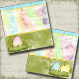 Easter Eggs NPM - 2848 - EZscrapbooks Scrapbook Layouts Spring - Easter