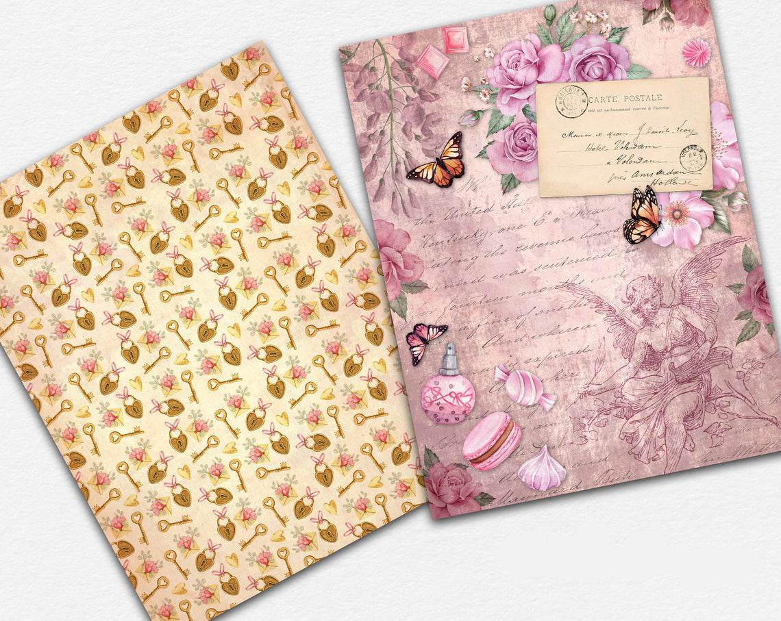 Be My Valentine Paper Pack - 7332 - EZscrapbooks Scrapbook Layouts Journals, Love - Valentine, paper pack