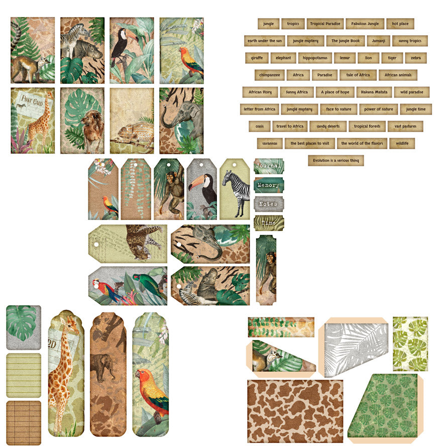 Jungle Safari Embellishment Pack - 7849