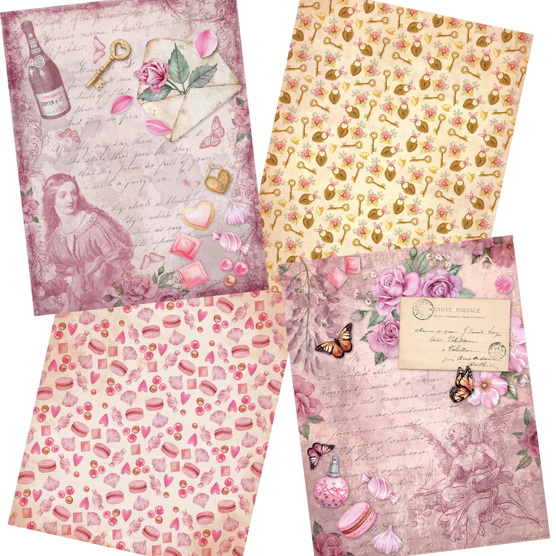 Be My Valentine Paper Pack - 7332 - EZscrapbooks Scrapbook Layouts Journals, Love - Valentine, paper pack