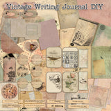 Vintage Writing Junk Journal Pack - 7205 - EZscrapbooks Scrapbook Layouts Journals