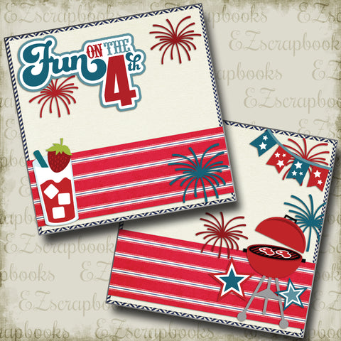 Fun on the 4th NPM - 2305 - EZscrapbooks Scrapbook Layouts July 4th - Patriotic