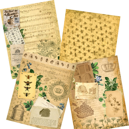 Queen Bees Paper Pack - 7320 - EZscrapbooks Scrapbook Layouts Journals, paper pack