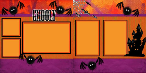 Ghooly - 245 - EZscrapbooks Scrapbook Layouts Halloween