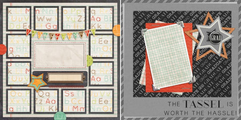 Graduate - 849 - EZscrapbooks Scrapbook Layouts School