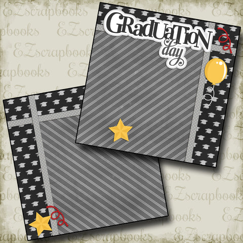 Cute Gothic Witch NPM - 2 Premade Scrapbook Pages - EZ Layout 5013