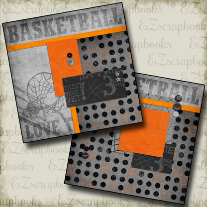 Hoops NPM - 2263 - EZscrapbooks Scrapbook Layouts Sports