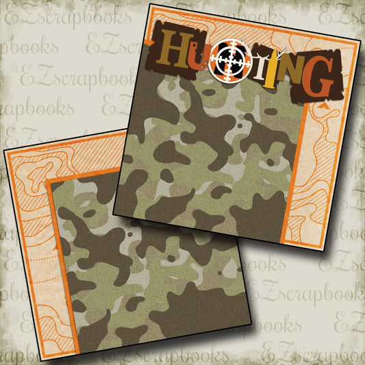 Hunting NPM - 2406 - EZscrapbooks Scrapbook Layouts Hunting - Fishing