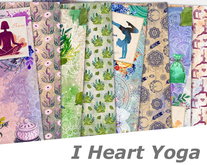 I Heart Yoga Paper Pack - 7331 - EZscrapbooks Scrapbook Layouts Journals, paper pack