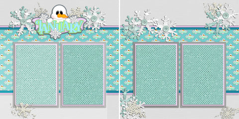 January TBD - 967 - EZscrapbooks Scrapbook Layouts Months of the Year, Winter
