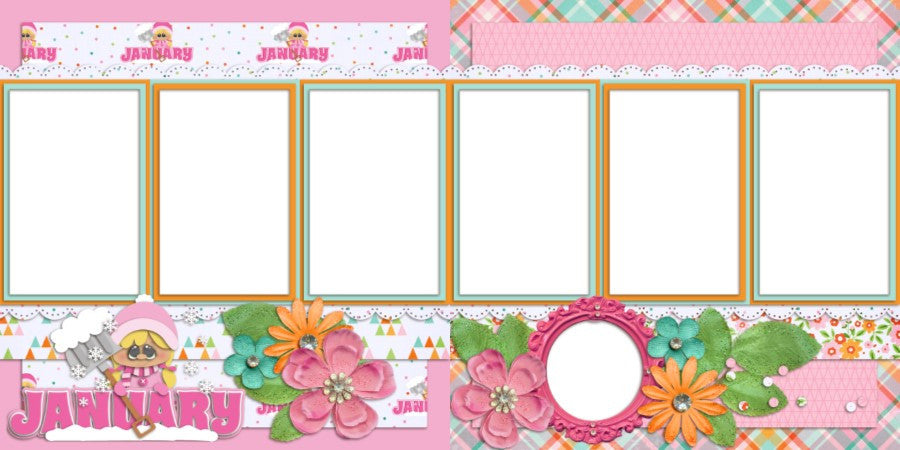 January - Digital Scrapbook Pages - INSTANT DOWNLOAD – EZscrapbooks