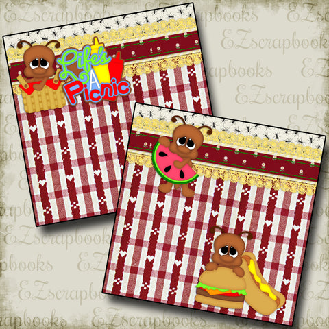 Life's a Picnic NPM - 2282 - EZscrapbooks Scrapbook Layouts Summer