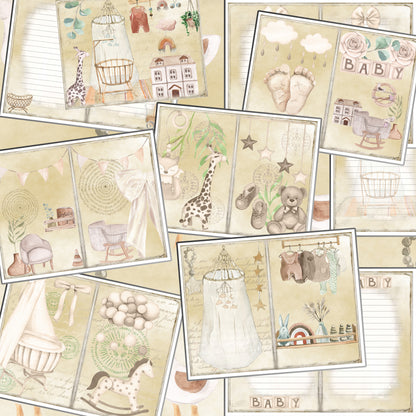 Baby Neutral Journal Pages - 7982