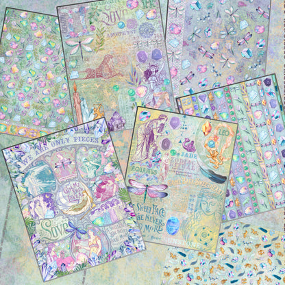 Zodiac Crystals Paper Pack - 7744