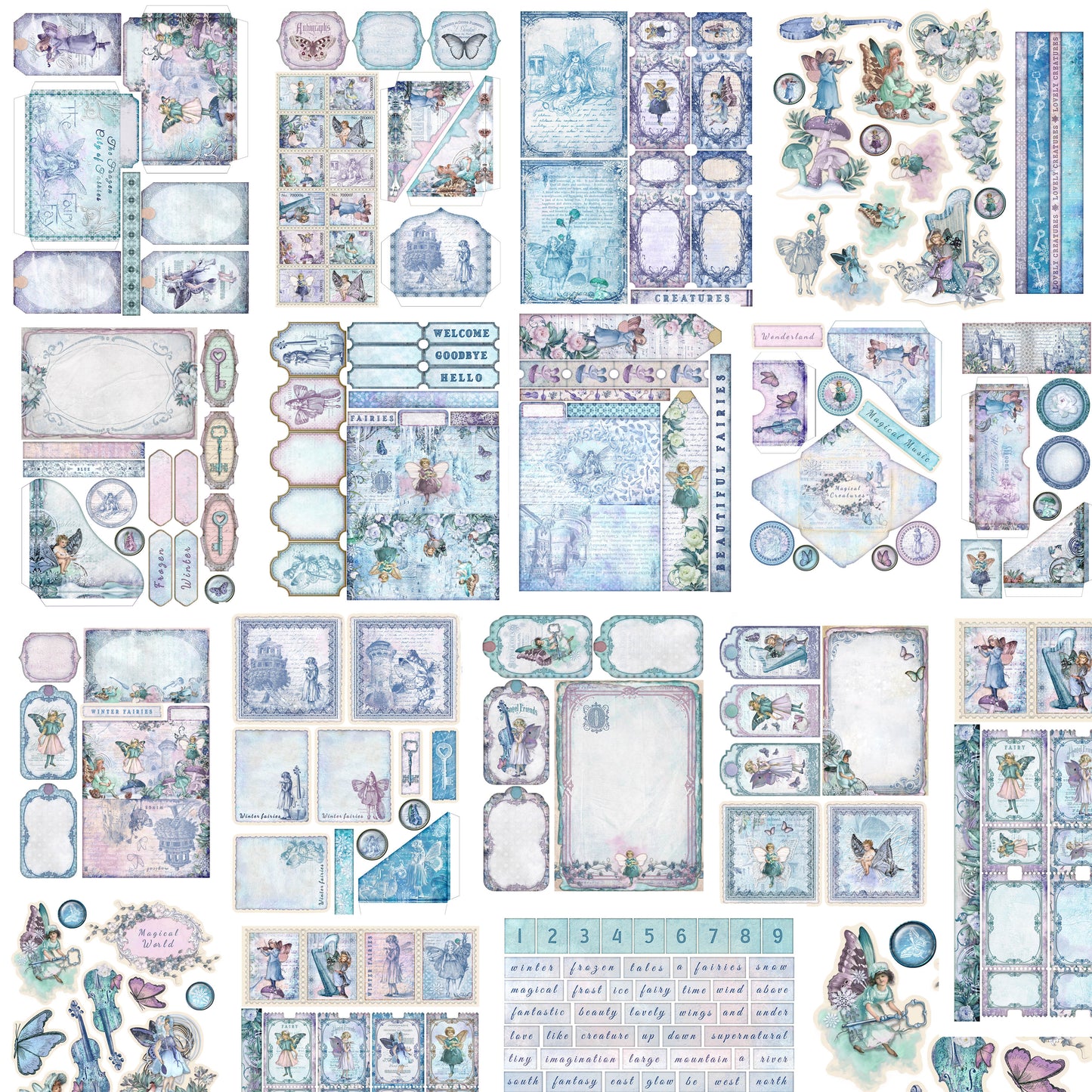 Winter Fairies Embellishment Pack - 7948