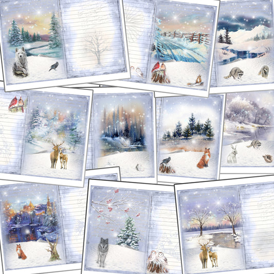 Winter Woods Journal Pages - 23-7116