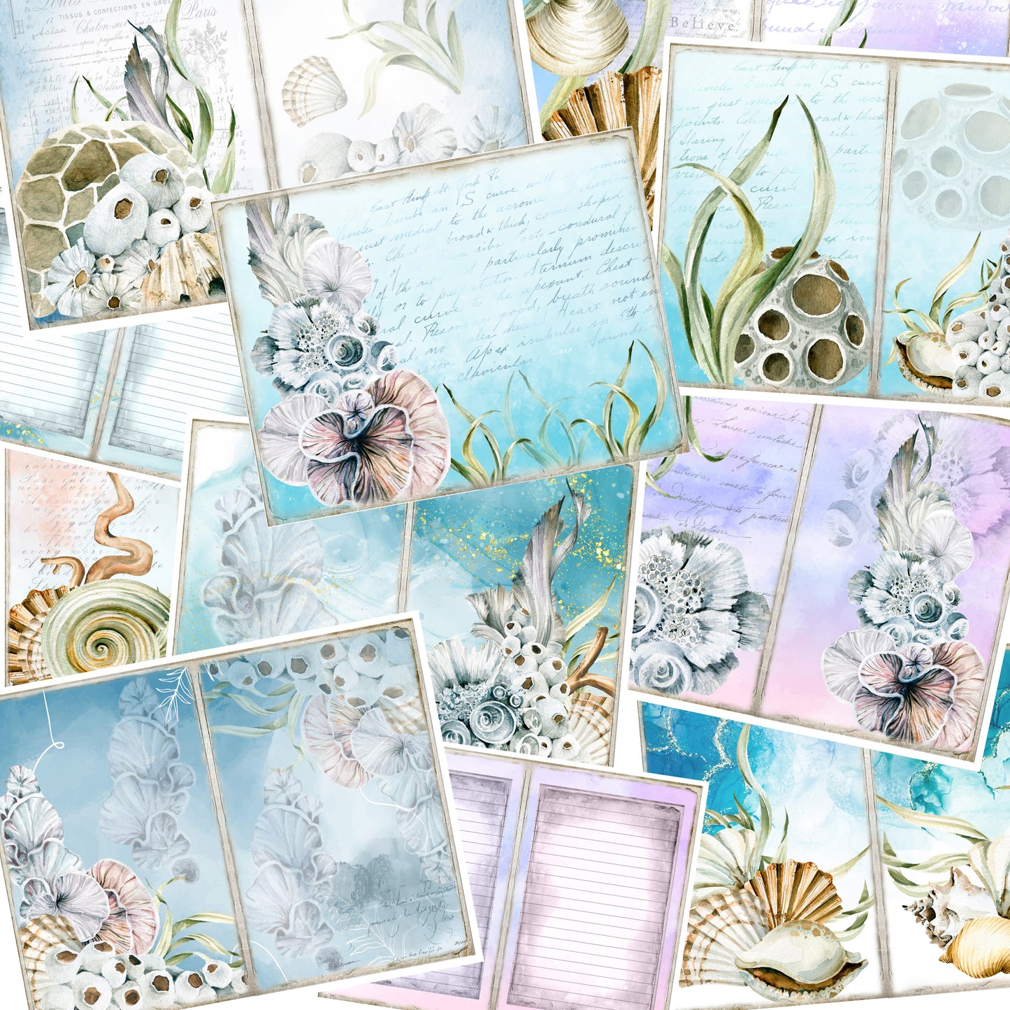 Serene Ocean Journal Pages - 23-7085