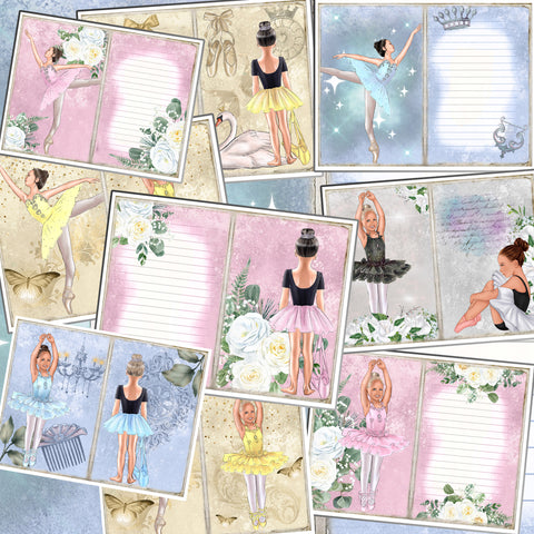 Ballerina Girl Journal Pages - 7983
