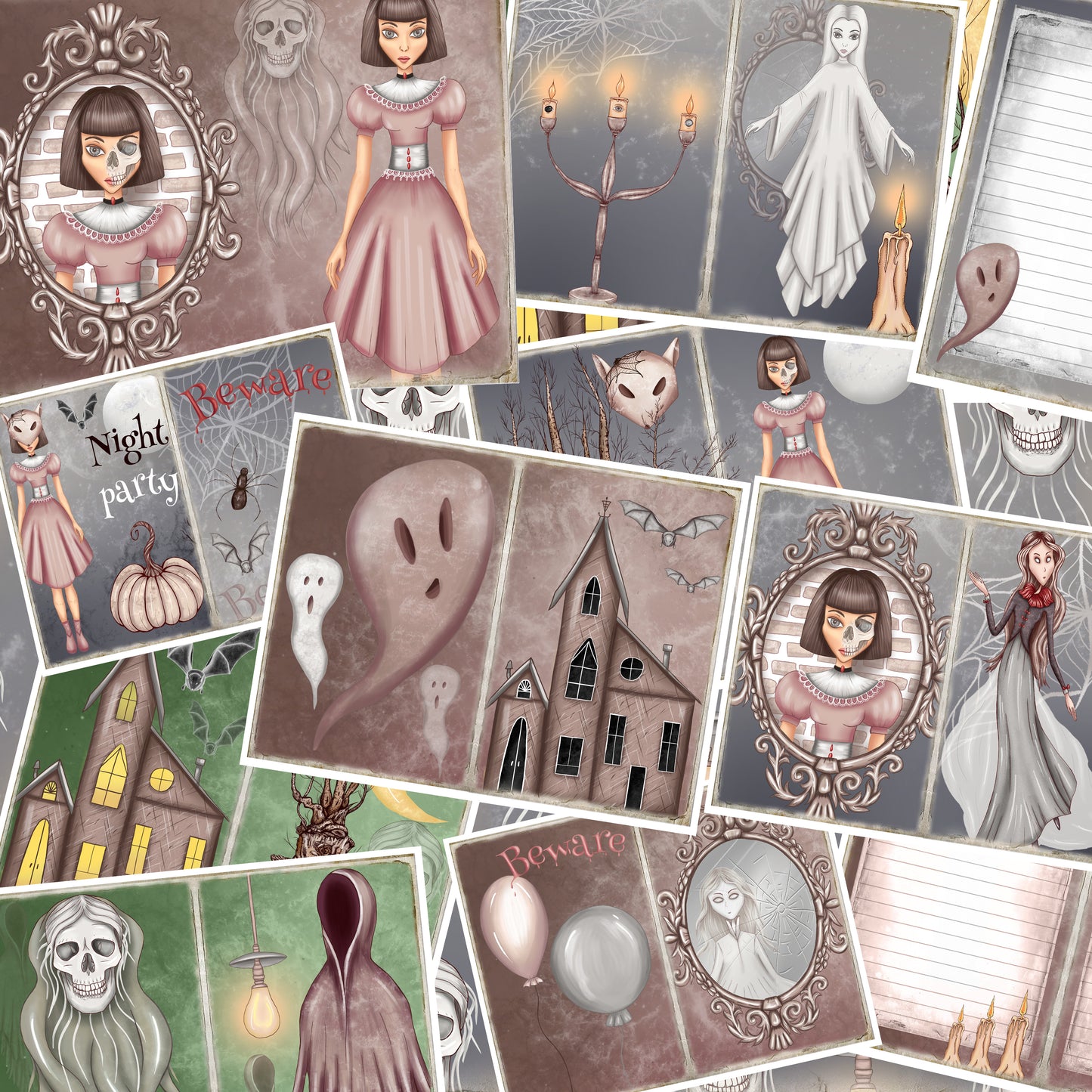 Halloween Creeps Journal Pages - 23-7045