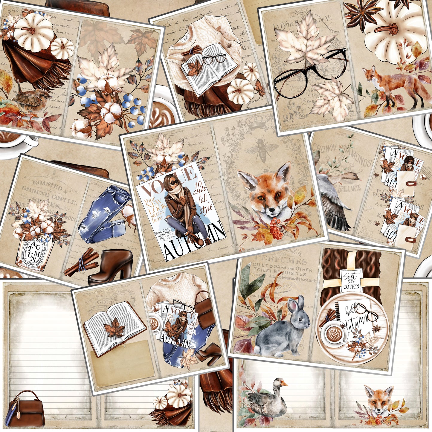 Chic Fall Journal Pages - 23-7000
