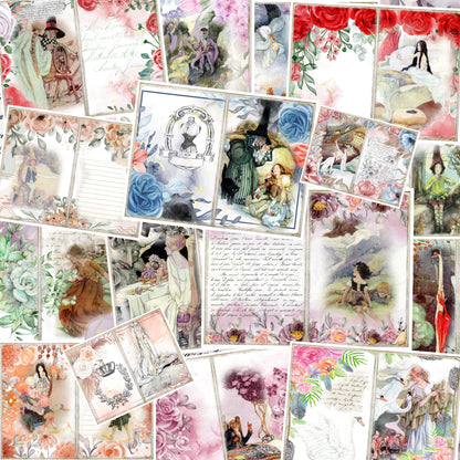 Vintage Fairytale Journal Pages - 23-7112