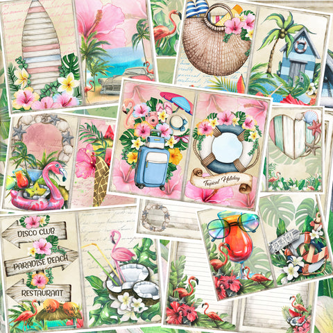 Tropical Holiday Journal Pages - 23-7104