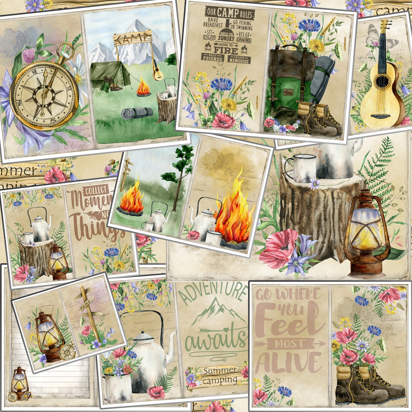 Camping Journal Pages - 7996