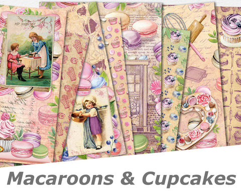 Macaroons & Cupcakes Paper Pack - 7357