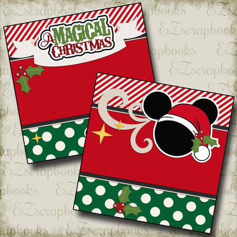 Magic of Christmas - 2 Premade Scrapbook Pages - EZ Layout 5700