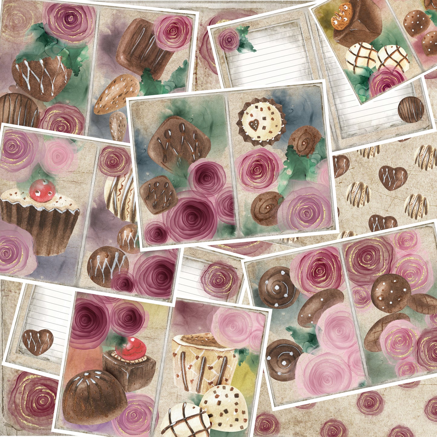 Chocolate Journal Pages - 23-7002