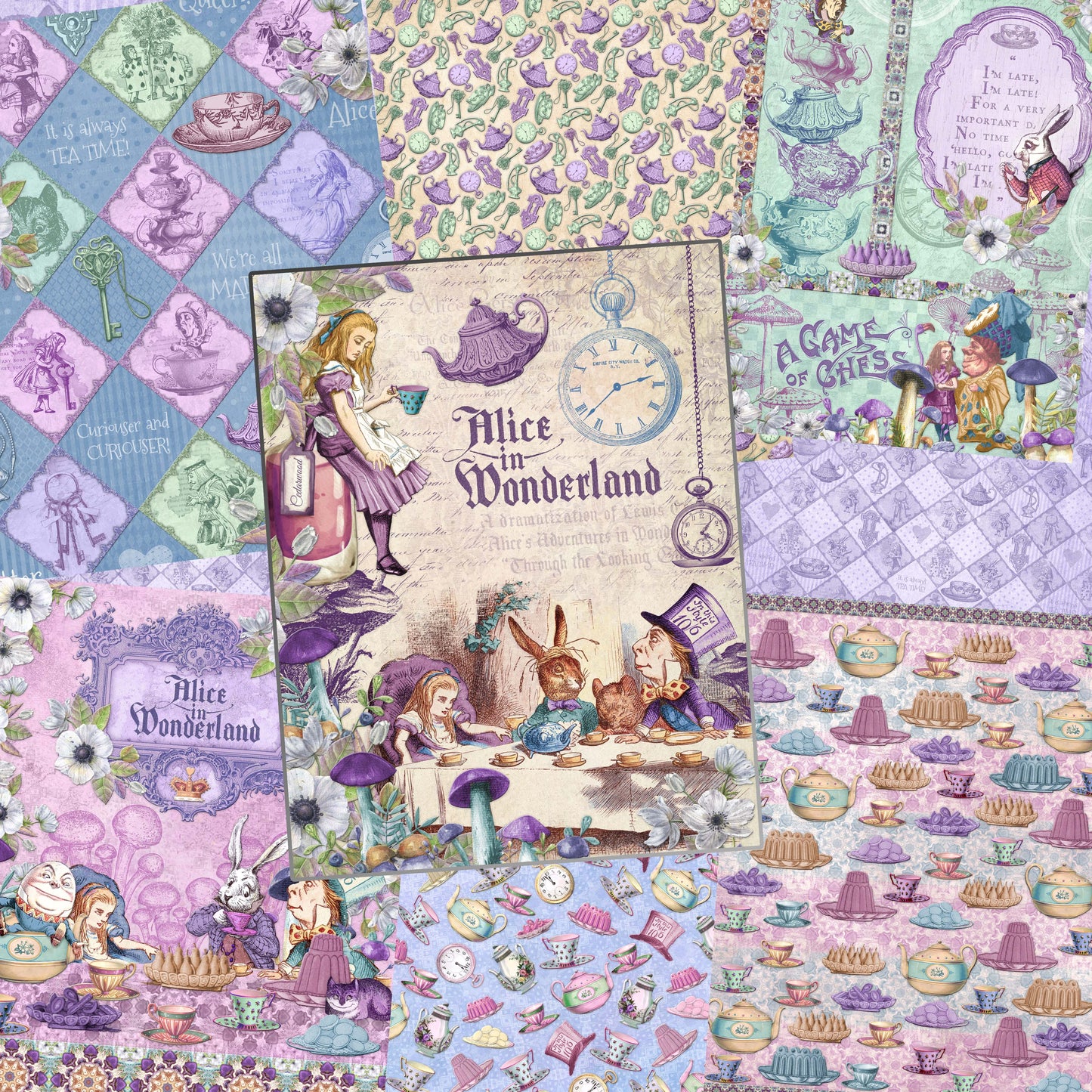 Wonderland Tea Party Paper Pack - 7662