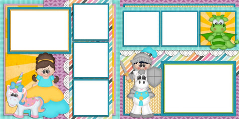 Once Upon a Time - Digital Scrapbook Pages - INSTANT DOWNLOAD - EZscrapbooks Scrapbook Layouts Baby - Toddler, Fall - Autumn