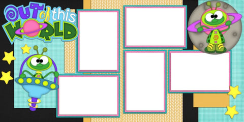 Out of this World - Digital Scrapbook Pages - INSTANT DOWNLOAD - EZscrapbooks Scrapbook Layouts Disney