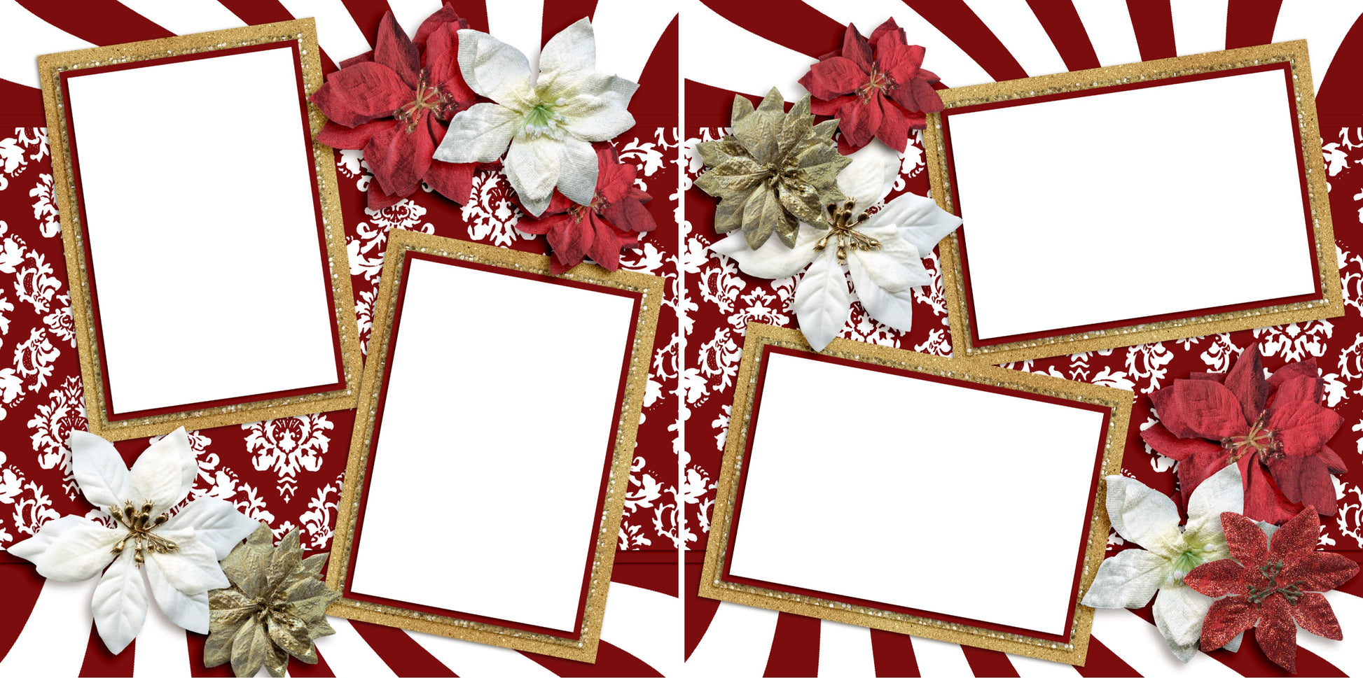 Spirit of the Season - Digital Scrapbook Pages - INSTANT DOWNLOAD - EZscrapbooks Scrapbook Layouts Christmas