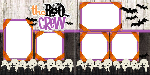 The Boo Crew - Digital Scrapbook Pages - INSTANT DOWNLOAD - EZscrapbooks Scrapbook Layouts Halloween