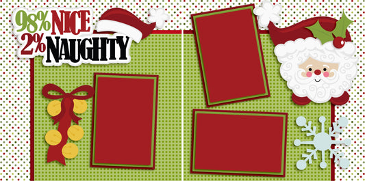 Naughty and Nice - 2536 - EZscrapbooks Scrapbook Layouts Christmas