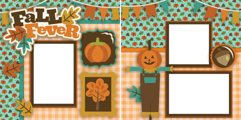 Fall Fever - Digital Scrapbook Pages - INSTANT DOWNLOAD - EZscrapbooks Scrapbook Layouts Fall - Autumn