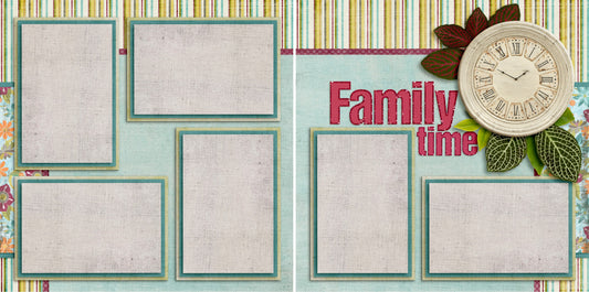 Family Time - 2715 - EZscrapbooks Scrapbook Layouts Family
